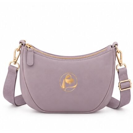 Jimzee Lavender Half-Moon Sling Bag